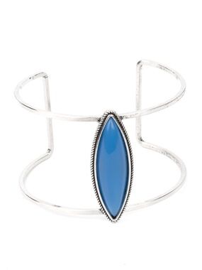 What You SEER Is What you Get Silver Toned Cuff Bracelet